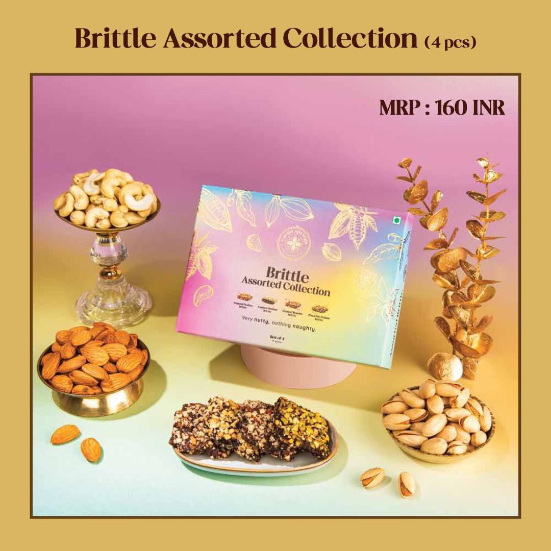 Premium Assorted Nut Brittle Collection - Box of 4 Flavours